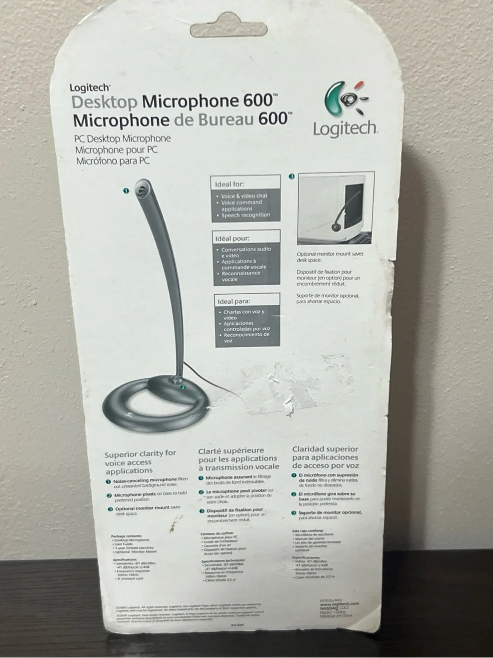 Logitech Desktop Microphone 600 - Black